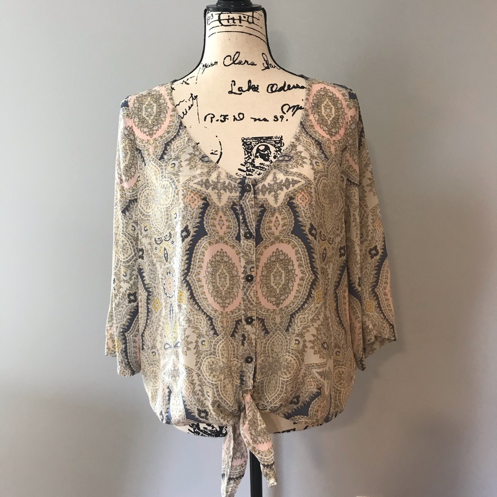 🍃100% Silk Gypsy 05 Medium Blouse